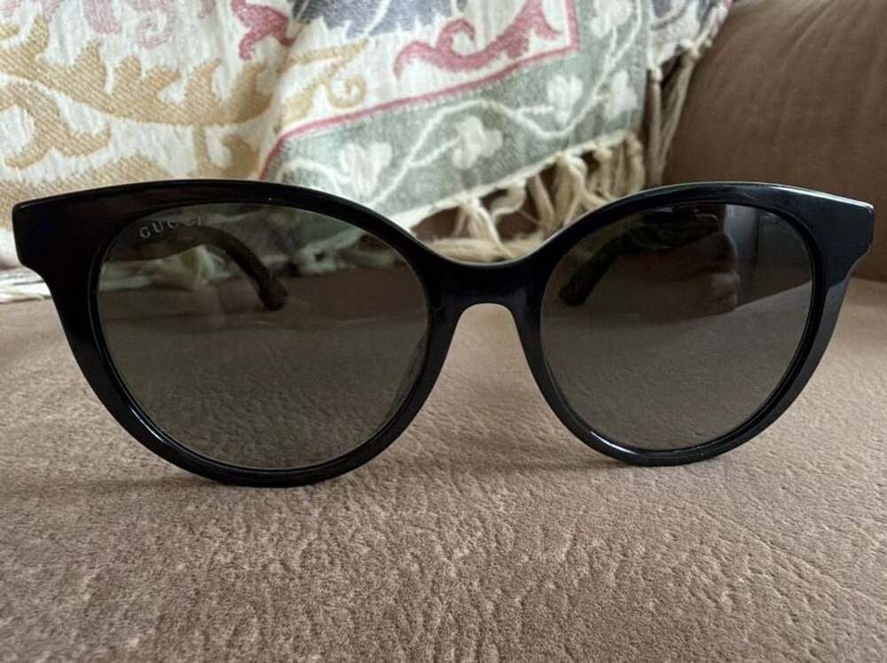 Gucci GG0702SKN Size 54-19-145 Black Green Sunglasses